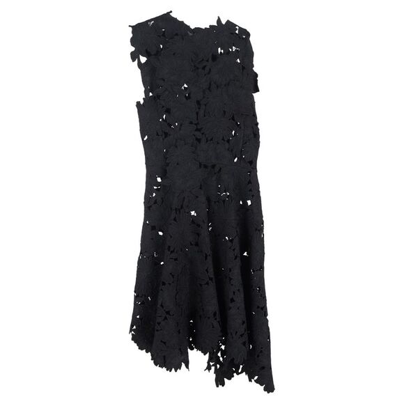 Sportmax Lace Midi Dress in Black Polyester